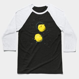 Space Ducks are floating through the universe Baseball T-Shirt